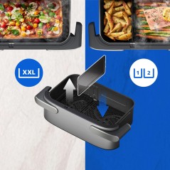 Philips 5000 Series NA56502 Air Fryer 95L 2750W – Black & Stainless Steel, Healthy Cooking Made Easy!